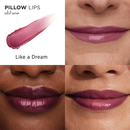 It Cosmetics Pillow Lips Solid Serum Gloss, Like A Dream - Lip Serum + Tinted Gloss - Instant Shine & Hydration - Adds Natural Flush Of Color - Collagen, Hyaluronic Acid & A Tri-Oil Complex - 0.07 Oz #TOP1
