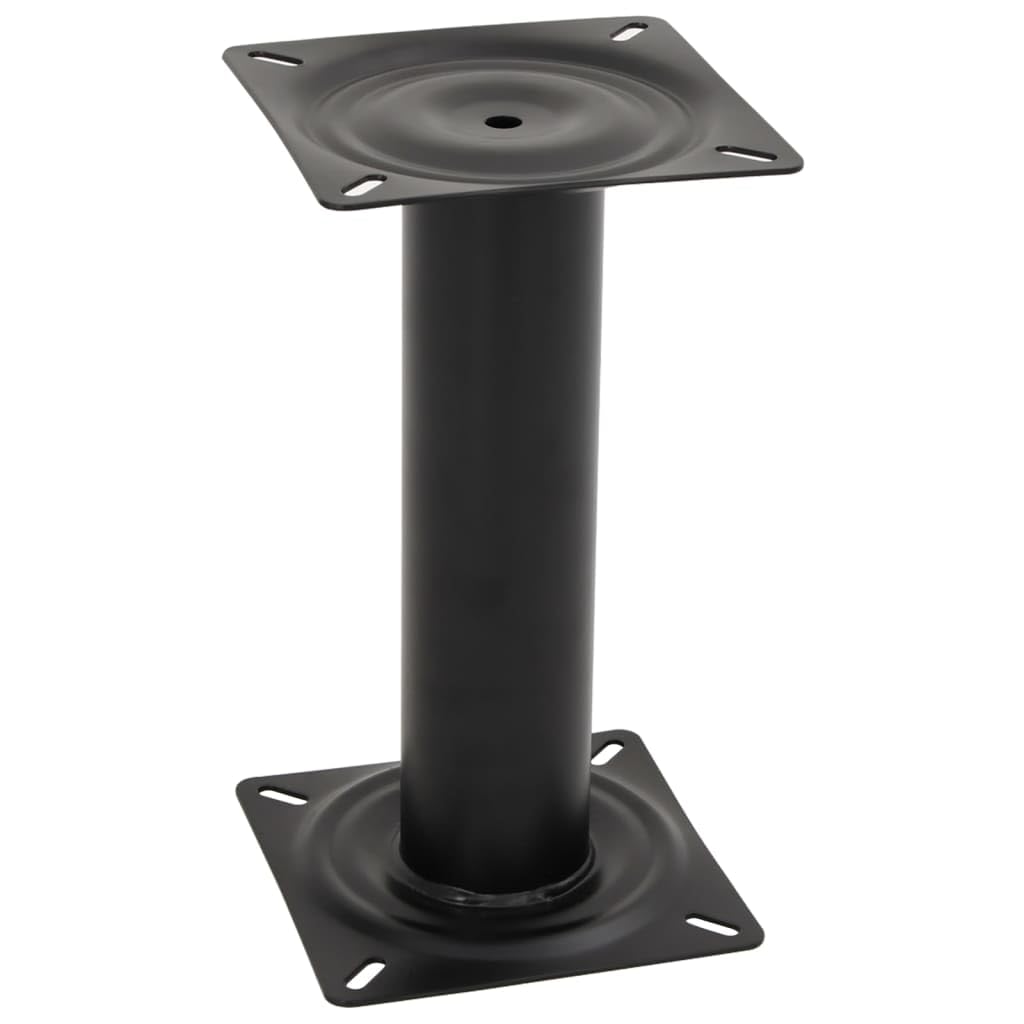 vidaXL Pedestal para Asiento de Barco Acero Negro 33 cm, Pedestal para Asiento de embarcación, Base de Pedestal para Asiento de Barco, Pedestal de Asiento de Pesca