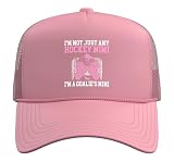 I'm A Hockey Goalie Mimi of A Hockey Keeper Mimi Grandma Trucker Hat with Adjustable Mesh Back, Pink