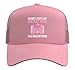 I'm A Hockey Goalie Mimi of A Hockey Keeper Mimi Grandma Trucker Hat with Adjustable Mesh Back, Pink