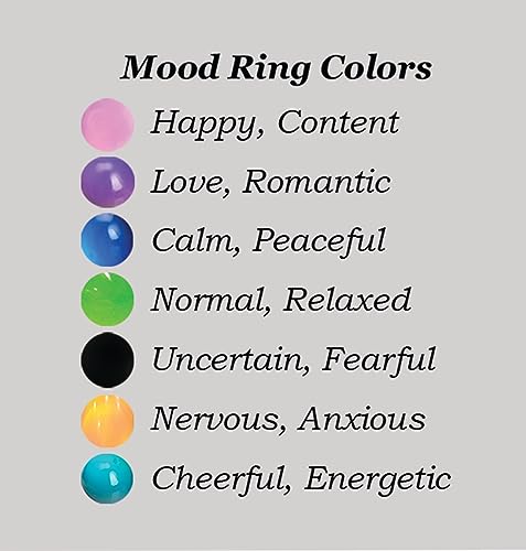 Precious Pieces Sterling Silver Mood Ring Changes Colors with Emotions or Mystical Moonstone Ring for Girls, Kids, Teenagers or Adults2