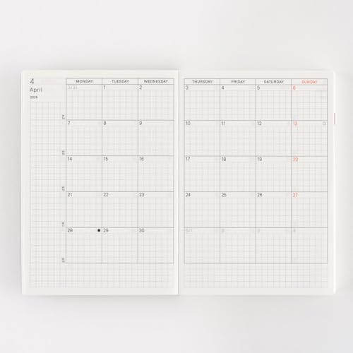 hobonichi techo 2025 planner book englisha6january startmonday startplanner
