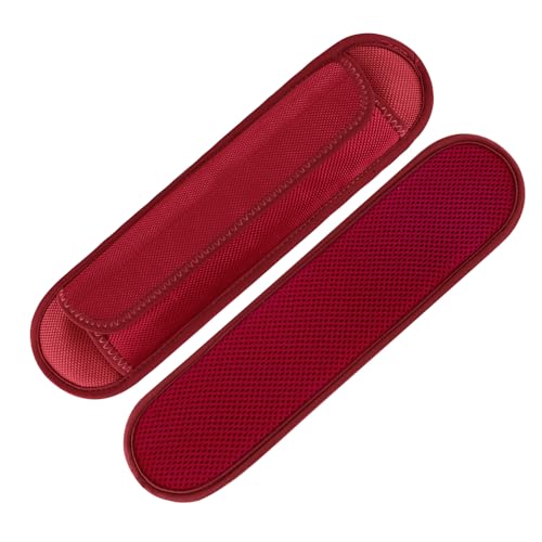 FIEIL 2 Pack Extra Thick Shoulder Strap Pad, Universal Replacement Shoulder Pad, for Shoulder Bags, Detachable Shoulder Strap Pad Pads Help Relieve Shoulder Pain(Sandwich Mesh-Red)