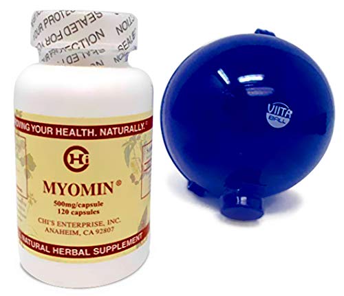 Chi's Enterprise 120 Piece Myomin Promotes Healthy Hormone Levels 500mg Capsules Viitaball Bundle