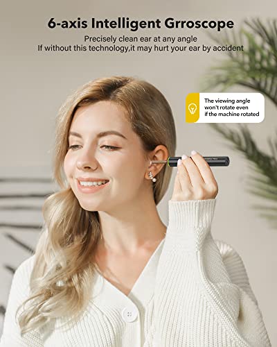 Bebirdpro Ear Wax Removal Cleaner With Ip67 Camera, Otoscope Ear Cleaning Tool With Premium Storage Box, Earwax Cleaner With Hd Camera For Ios, Android Phones T15 Pro Black, With Blackhead Vacuum #TOP2