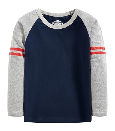 Image of Cadidi Dinos Boys Girls Long Sleeve Shirts Cotton Casual Crewneck Printed Kids T-Shirts