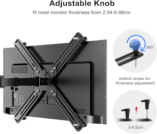 Suptek NICHT-VESA Adapter des Monitorarm Halterungs Kits für 13 - 27 Zoll Bildschirme, passend für 75×75mm 100×100mm WK002
