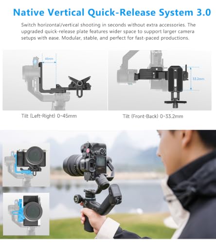 Image of FeiyuTech SCORP Mini 3 Pro Kit 3-Axis Camera Stabilizer,Built-in AI Track,All in One Handheld Gimbal for Mirrorless, Pocket Camera,Action Camera, Phone, 2KG Payload