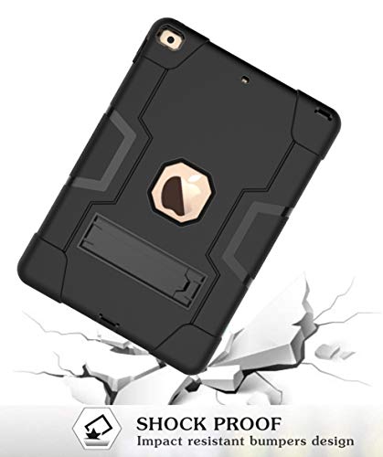 Étui rigide iPad Mini 6 antichoc avec support noir robuste - 5