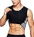 Rdfmy Men Sweat Vest Neoprene Sauna Waist Trainer Vest Body Shaper Slimming Workout Tank Tops for Weight Loss Fat Burner (XX-Large)