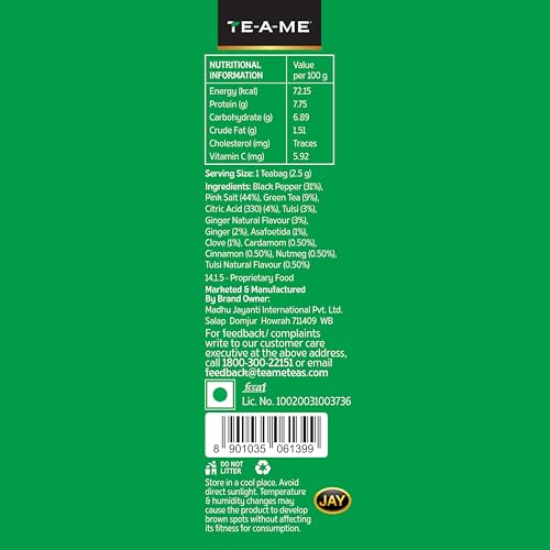 TE-A-ME Kadha Green Tea, 25 Bags (Pack of 2)