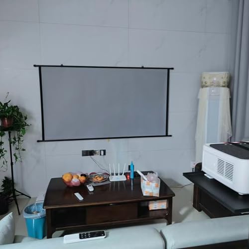 Pantalla de proyección portátil para interiores y exteriores de 72 pulgadas miniatura 6