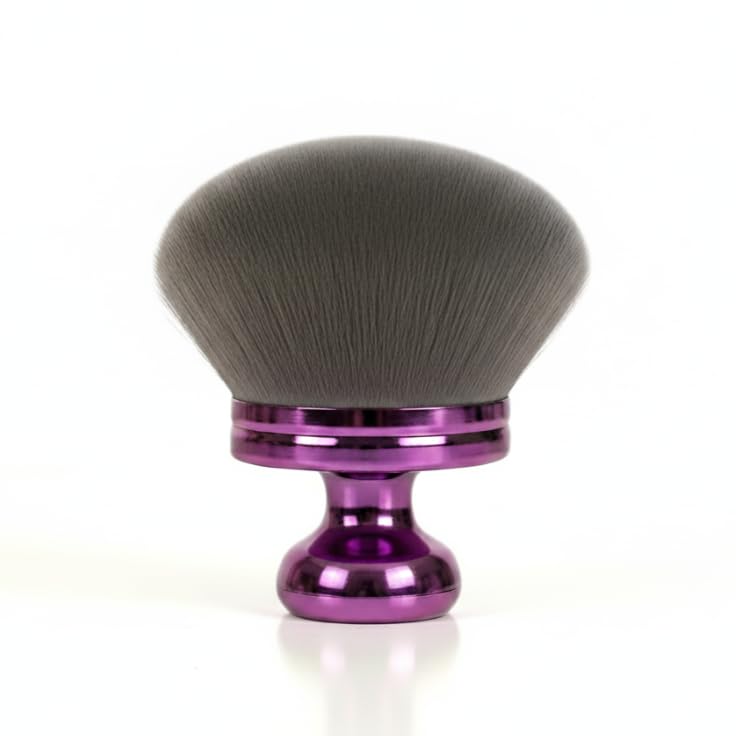 WendMart Brocha de maquillaje corporal extra grande – 3.2 pulgadas de ancho para cobertura completa del cuerpo – Cerdas veganas suaves para autobronceador, bronceador, base y protector solar – Bolsa