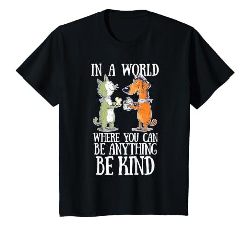 in A World Where You Can Be Anything Be Kind Unity Day T-Shirt, Youth, Black, 2T