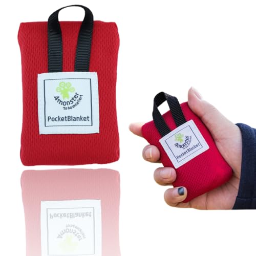 BCHKO 1pcs Mini Couverture de Pique-Nique Ultralégère et Ultra-Fine, Tapis de Plage Portable pour Extérieur, Camping, Randonnée et Pique-Nique (70 x 110 cm) (rouge)