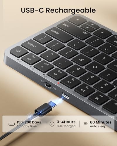 ProtoArc K90-A Backlit Bluetooth Keyboard for Mac/iPad, Space Gray - image 7