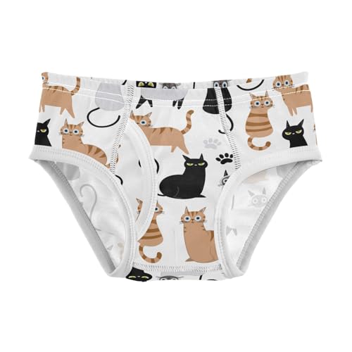 Wusikd Cute Cats Boys' Underwear Cotton Boys Briefs Soft Toddler Underwear 8Y