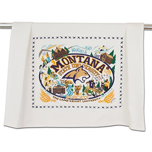 Catstudio Dish Towel, Montana State University Bobcats Hand Towel - Collegiate Kitchen Towels for Montana State Fans - Perfect Graduation Gift, Gift for Students, Parents and Alums
