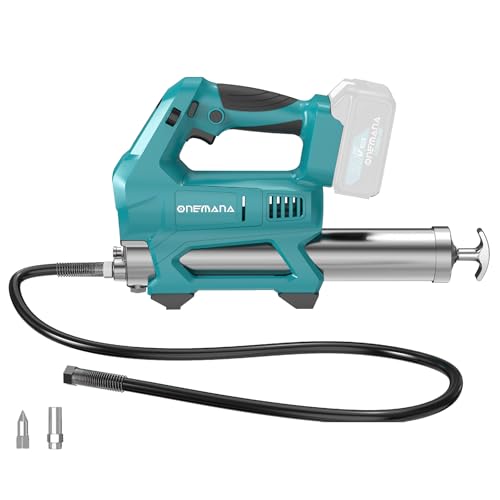 ONEMANA Akku-Fettpresse 20000 PSI elektrische Fettpresse mit 40.6 Zoll Variable Geschwindigkeit Trigger 18V MAX Akku (ohne Akku)