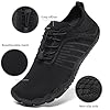 Racqua Water Shoes Men Women Aqua Swimming Quick Dry Barefoot Pool River Boating Non-Slip Beach Diving Adult Sport Shoes Black EU 42 = UK 8.5 #2