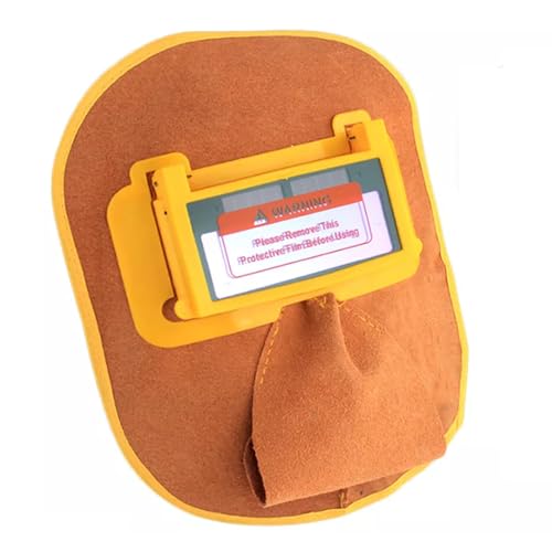 Image of Solar Auto Darkening Filter Lens Welder Leather Hood Welding Helmet Mask