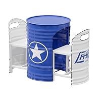 Amazon.co.jp: ドラム缶 テーブル 椅子 3点セット レトロ おしゃれ 
