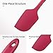U-Taste Silicone Spatula Set with 480 Degrees Fahrenheit Heat Resistant (Red)