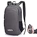 G4Free Ultra Lightweight Packable Small Backpack Casual Handy Hiking Daypack 18L(Grey)