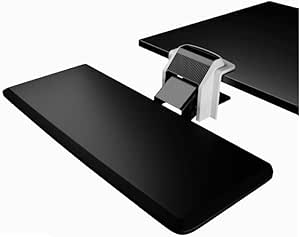 YFQHDD Clavier plateau, ajustable mural Souris Support de clavier, Espace d'économie télescopique industriel mural Support de clavier