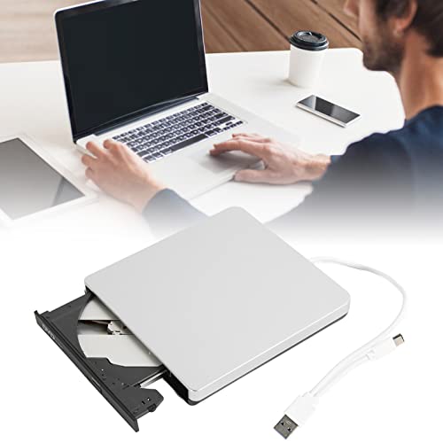 Unidade de dvd externa usb 3.0, gravador de cd tipo c unidade portátil leitor de dvd gravador fino s