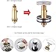 3 Stück Popup Ablaufventil Waschbecken Stecker Bad Clack Clicker Federstopfen Messing Material für Bad und Küche Abflussstopfen
