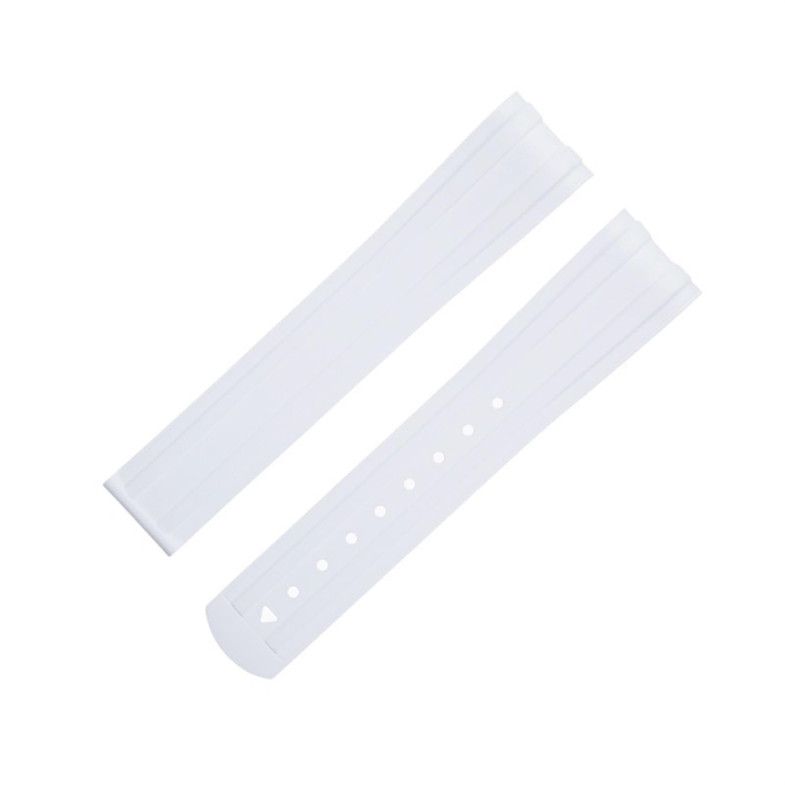 Bracelet FKM courbé pour Seamaster 300 en caoutchouc premium avec boucle dorée ronde - 8