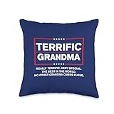 Terrific Grandma - Funny Donald Trump 2024 Supporter Throw Pillow