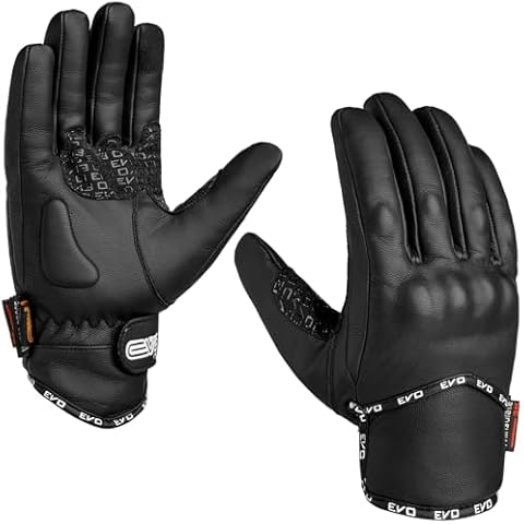 EVO Professional Leather Motorcycle Gloves - Winter Thermal Cover