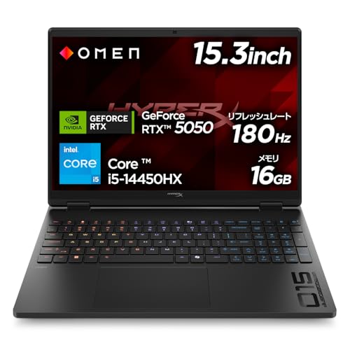 HyperX �Q�[�~���O�m�[�gPC HyperX OMEN 15-ga Intel Core i5-14450HX �v���Z�b�T�[ 16GB������ 1TB SSD Windows11 Home 15.3�C���` 2.5K IPS�f�B�X�v���C���t���b�V�����[�g 