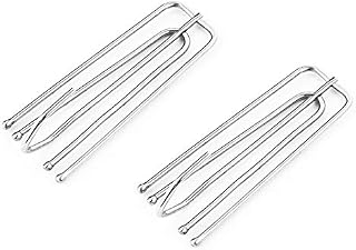 30x Metal Curtain Hooks Pinch Pleat Curtain Heavy Duty Stainless Steel Deep Prong Hooks Clips