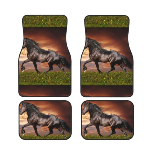 Alfombrillas de coche de caballo corriendo y accesorios de neopreno para vehículos