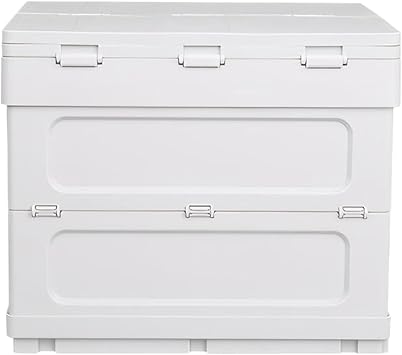 Storage Box Camping Folding Easy To Clean Convenient Storage Folding Box Of Safe To ABS Table Crate And Barrels, white