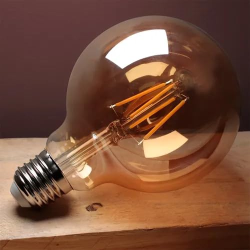 Kian - Lâmpada Led Antique Noveau G95 4W Base E27 2.200K Branca Quente Bivolt
