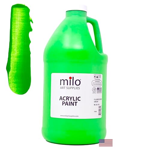 Milo Fluorescent Green Neon Acrylic Paint