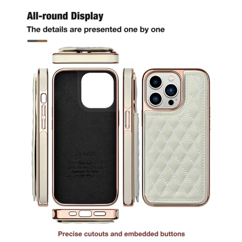 Coque cuir iPhone 15 Pro Max avec rabat magnétique bleu et or - 7