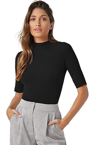 PrinStory Womens Tops Summer Short Sleeve Shirts Business Dressy Casual Pullover Tops for Women 2025 Trendy2