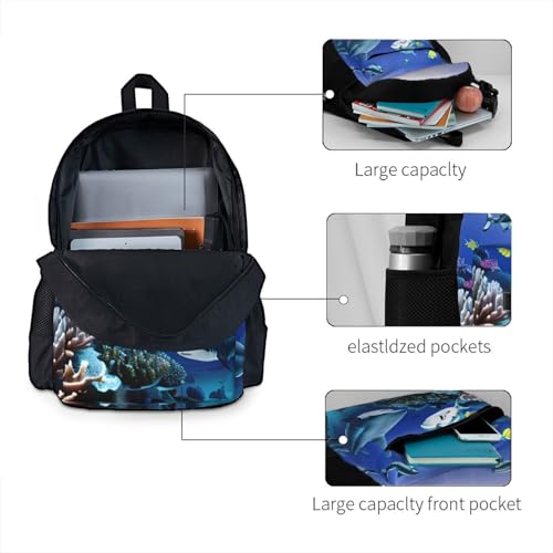 Sac à dos imperméable grande capacité requin protège vos affaires - 4