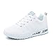 Scarpe da Ginnastica da Donna Scarpe da Corsa Scarpe Sportive Tennis Lavoro da Donna Sneakers Running Sports da Signora Leggero Traspirante Bianco Bianco Taglia 39 EU