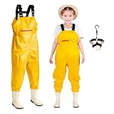 Ghosthorn Chest Waders for Kids Youth Fishing Waders Waterproof Hunting Waders with Boots Nylon Waders for Toddler Children