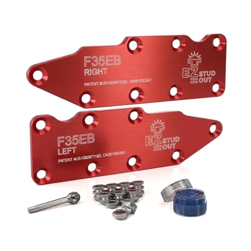 EZ STUD OUT - Professional Broken Exhaust Manifold Stud Removal Tool - Precision-Machined Template - No Drilling or Tapping Required (Aluminum, for Ford 3.5L EcoBoost) by EZ STUD OUT - Used condition - US$87.19
