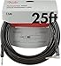 Fender Professional Series Instrument Cable, Straight/Angle, Black, 25ft