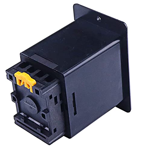 Fehauk Power On Delay Timer Time Relay 0-60 Minutes Panel Installation With Socket Base Ah2-Y Ac 220V (Size : Time And Voltage) #TOP3