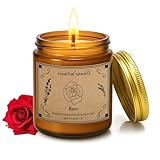 Scented Candles Gift, 16oz Large Jar Scented Candle – Rose...