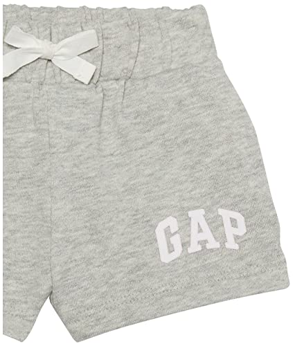 Gap Baby Girls Logo Shorts, Light Heather Grey B08, 3T Us #TOP4